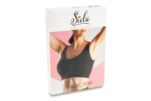 Топ жіночий з мікрофібри Siela Basic Seamless collection L-XL чорний
