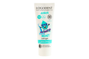 Гель для зубов для детей 6-12лет с фтором Прохладная мята Junior Logodent Naturkosmetik 75мл
