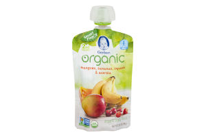 Gerber Organic Baby Food Mangoes, Bananas, Squash & Acerola