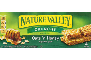 Nature Valley Crunchy Granola Bars Oats 'n Honey - 4 CT