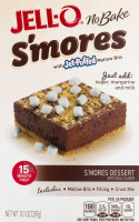 JELL-O No Bake S'mores with Jet-Puffed Mallow Bites