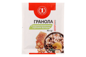 Гранола с карамелизированными орехами фундука ТМ "1" м/у 40г