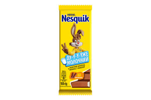 Шоколад молочный с начинкой с молоком Nesquik м/у 100г