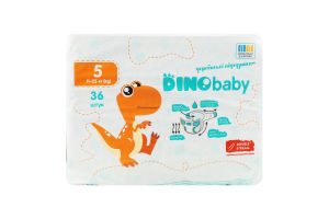 Подгузники для детей 11-25кг 5 Dinobaby 36шт