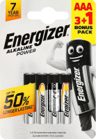 Батарейка AAA 1.5V LR03 Alkaline power Energizer 4шт