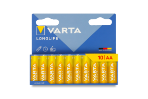 Елемент живлення лужний AA 1.5V LR6 Longlife Varta 10шт