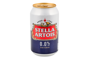Пиво Stella Artois светлое безалкогольное ж/б