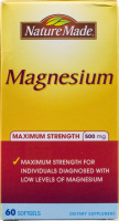 Nature Made Magnesium Maximum Strength 500 mg Softgels - 60 CT