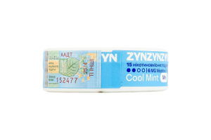 Подушечки никотиносодержащие 6мг ZYN Mini Cool mint 15х0.4г