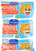 Молоко 3.3% ультрапастеризованное Framo т/п 900г