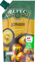 Горчица традиционная нестерилизованная Домашняя Верес д/п 130г