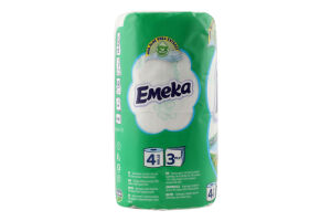 Папір туалетний 3-х шаровий Mountain fresh Emeka 4шт