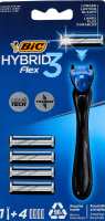 Система бритвенная 3-лезвийная Hybrid Flex 3 BiC 1шт