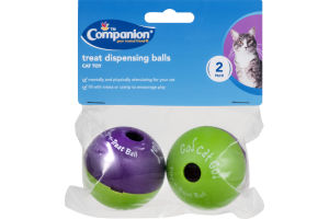 Companion Cat Toy Treat Dispensing Balls - 2 CT