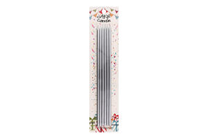 Свеча серебро 24.5см №KYYW188 Greenwich Рroducts Co. Limited 6шт