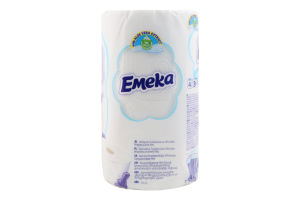 Папір туалетний 3-х шаровий White Emeka 4шт