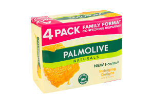 Мыло твердое Молочко и мед Indulging delight Naturals Palmolive 4х90г