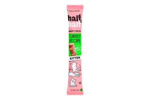 Лакомство для котят с индейкой Meaty stick Half&Half м/у 5г