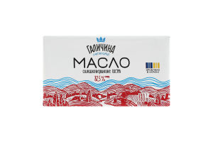 Масло солодковершкове 82.5% Екстра Галичина м/у 180г