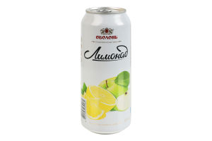 Напиток безалкогольный сильногазированный с сахаром и подсластителями Лимонад Оболонь ж/б 0.5л