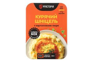 Шницель куриный с картофельным пюре М'ясторія охл лоток 350г