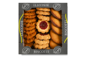 Печенье сдобное песочно-отсадное Бискотти микс Biscotti к/у 0.45кг