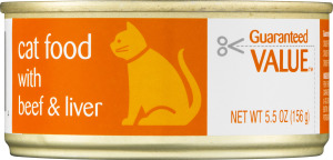 Guaranteed Value Cat Food with Beef & Liver