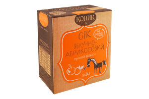 Сок неосветлённый пастеризованный яблочно-абрикосовый Коник к/у 3л