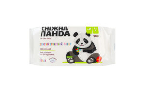 Бумага туалетная влажная Baby Cream Сніжна Панда 48шт