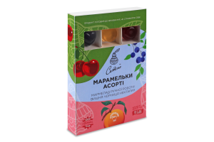 Мармелад ручної роботи Вишня-чониця-нектарин Марамельки асорті Сетно к/у 60г