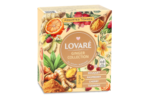 Чай травяной ассорти Имбирный Ginger collection Lovare к/у 32х1.8г