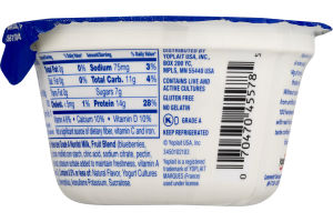 Yoplait Greek 100 Protein Fat Free Yogurt Blueberry
