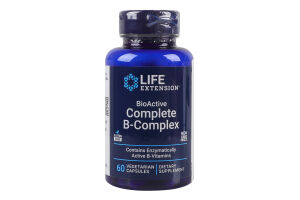 Добавка диетическая вегетарианские капсулы Complete B-Complex BioActive Life Extension 60шт