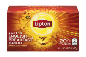 Lipton Daring English Breakfast Black Tea Bags - 20 CT