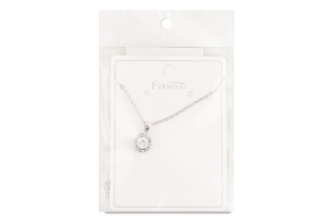 Ланцюжок сірий метал з підвіскою 40см FHF1522