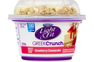 Dannon Light & Fit Greek Crunch Nonfat Yogurt Strawberry Cheesecake