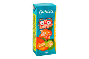 Сок с мякотью из смеси плодов Мультифруктовый Galicia т/п 0.2л