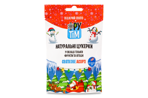Конфеты натуральные Праздничное ассорти Фрутім д/п 100г