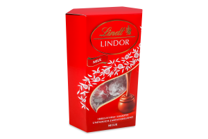 Цукерки молочний шоколад Lindor Lindt к/у 200г