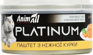 Корм д/котів Platinum Ніжний паштет з курки 70г ж/б AnimAll
