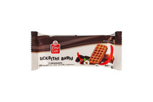 Вафли бисквитные с начинкой Крем какао и лесные орехи Fine Life м/у 50г
