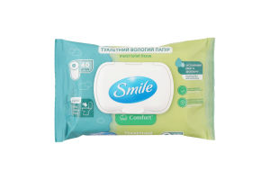 Бумага туалетная влажная Comfort Smile 40шт