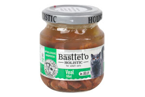 Филе телятины кусочки в желе для котов Holistic Basttet'o с/б 130г