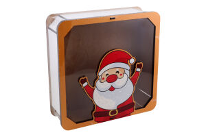 Коробка д/цукерок квадратна 20*6см в асортименті Цицак