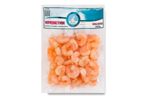 Креветки замороженные вареные очищенные 100/200 Polar Seafood в/у 250г