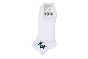 Носки мужские с надписью короткие Ningbo Union Point Imp&Exp Co. Ltd №FHF24111606 38-45 белый