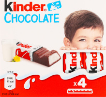 Шоколад молочный с молочной начинкой Chocolate Kinder к/у 4х12.5г
