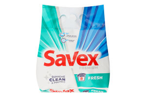 Средство моющее порошкообразное для автоматической стирки Fresh Premium Savex 1.2кг