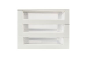 Органайзер біла троянда/прозорий на 3ящики універсальний Алеана