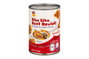 Ahold Bite Size Beef Ravioli in Tomato & Meat Sauce